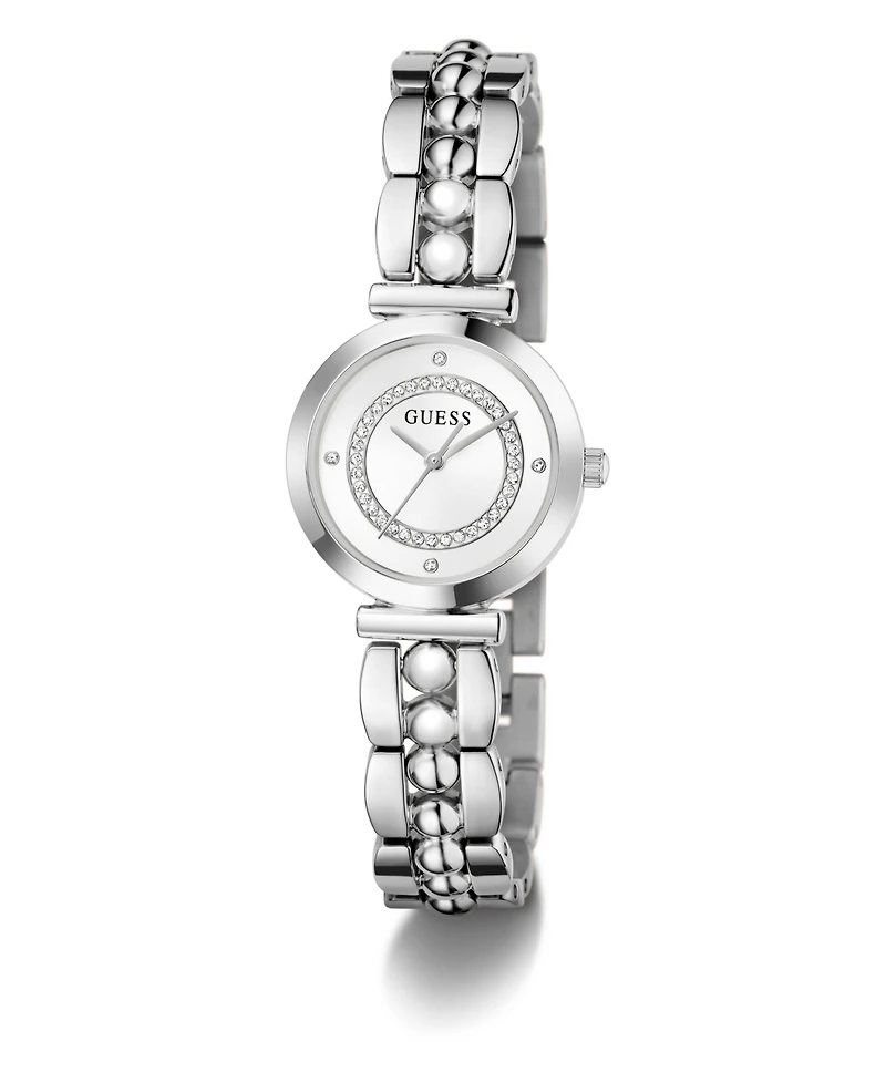Guess Women's Quartz Silver-Tone Stainless Steel Watch 26mm