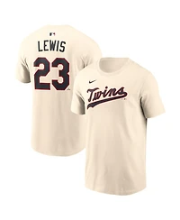 Nike Men's Royce Lewis Cream Minnesota Twins 2026 Field of Dreams Name Number T-Shirt
