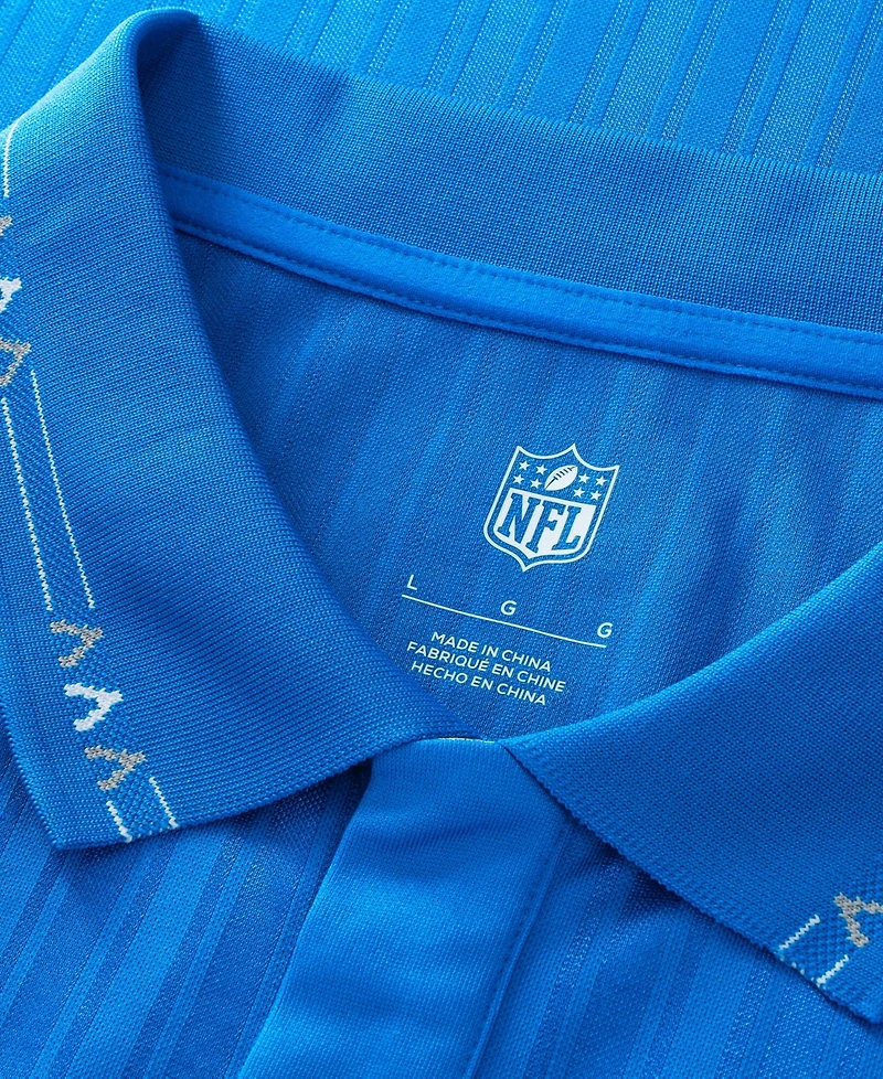 Fanatics Men's Blue Detroit Lions Football x Football Collared Fan Top