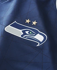 Fanatics Big Boys and Girls College Navy Seattle Seahawks Football x V-Neck Fan Top