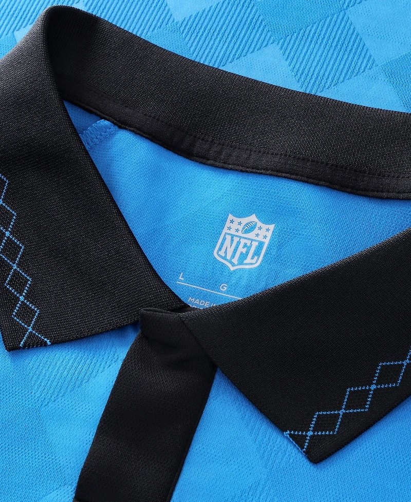 Fanatics Big Boys and Girls Blue Carolina Panthers Football x Collared Fan Top
