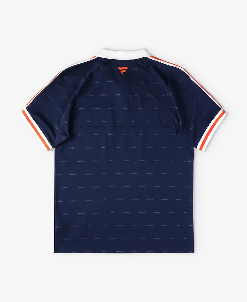Fanatics Men's Navy Denver Broncos Football x Football Collared Fan Top