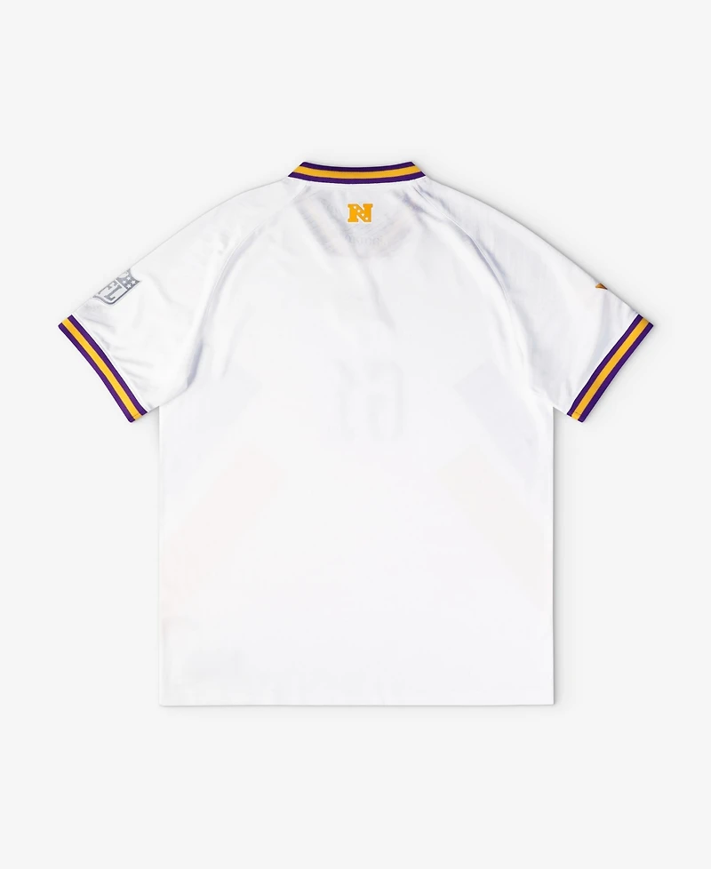 Fanatics Big Boys and Girls White Minnesota Vikings Football x V-Neck Fan Top