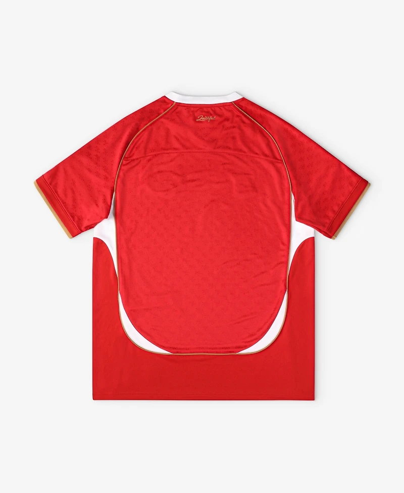 Fanatics Big Boys and Girls Scarlet San Francisco 49ers Football x V-Neck Fan Top