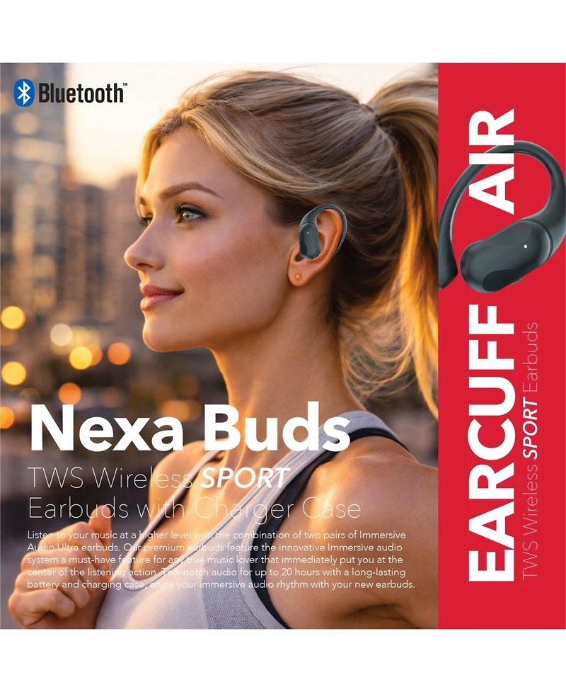 Rca Tune-50 Wireless Touch-Control Voice-Assistant Earbuds