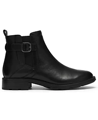 Clarks Women's Adalynn West Buckle Round Toe Booties