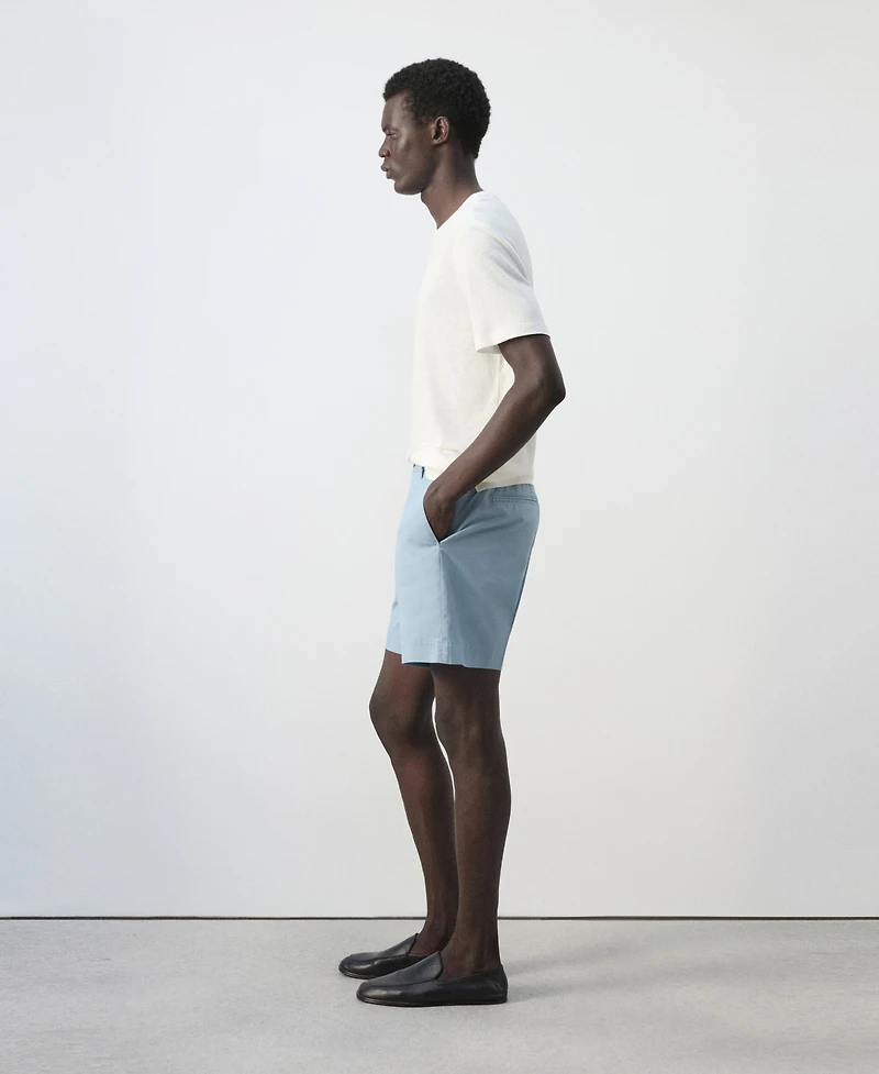 Mango Men's Slim-Fit Cotton-Lyocell 6.69" Bermuda Shorts