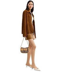 Coach Originals Waverly Small Signature Jacquard Twin Shoulder Bag