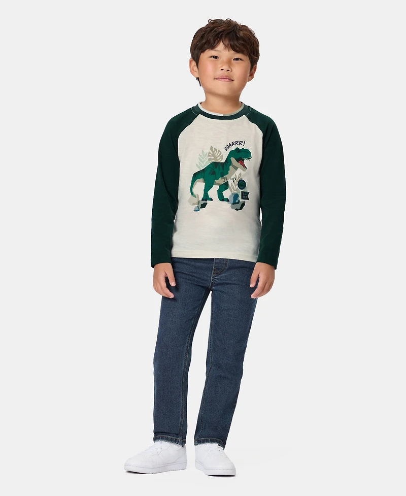 Kids Headquarters Toddler Boys' 2T-5T Long-Sleeve Top and Pants, 2-Piece Set