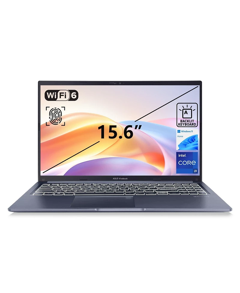 Asus Vivobook 15.6" Traditional Laptop Intel Core i9 16GB Ram Intel Uhd Graphics 2TB Ssd Storage Windows 11 Home 60Hz