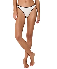 Reiss Women's Johannah Tipped Shirred Bikini Bottoms