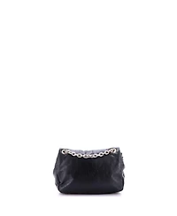 Pre-Owned Balenciaga Mini Monaco Chain Flap Shoulder Bag Leather