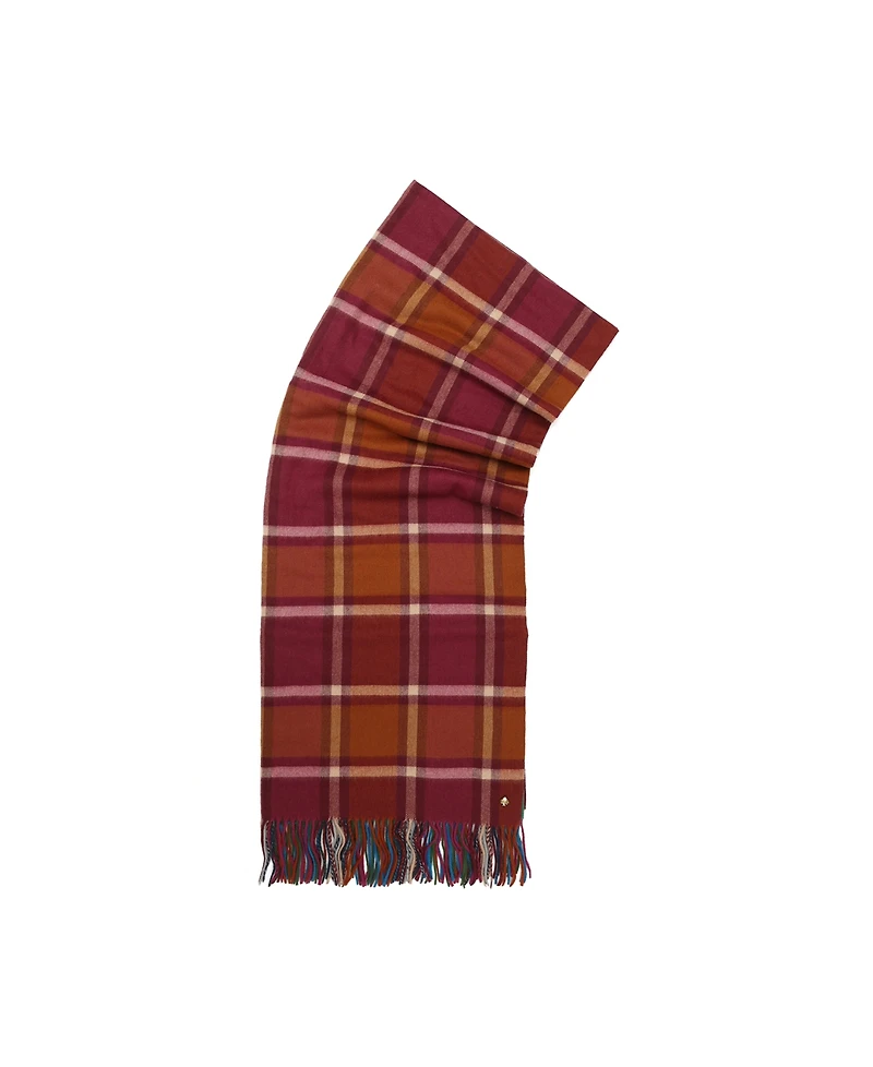 kate spade new york Women's Plaid Mix Yarn-Dyed Scarf