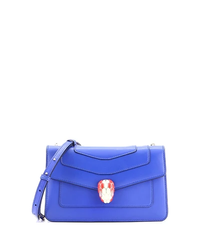 Pre-Owned Bvlgari Small Serpenti Forever Shoulder Bag Leather