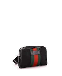 Pre-Owned Gucci Slim Web Belt Bag Canvas