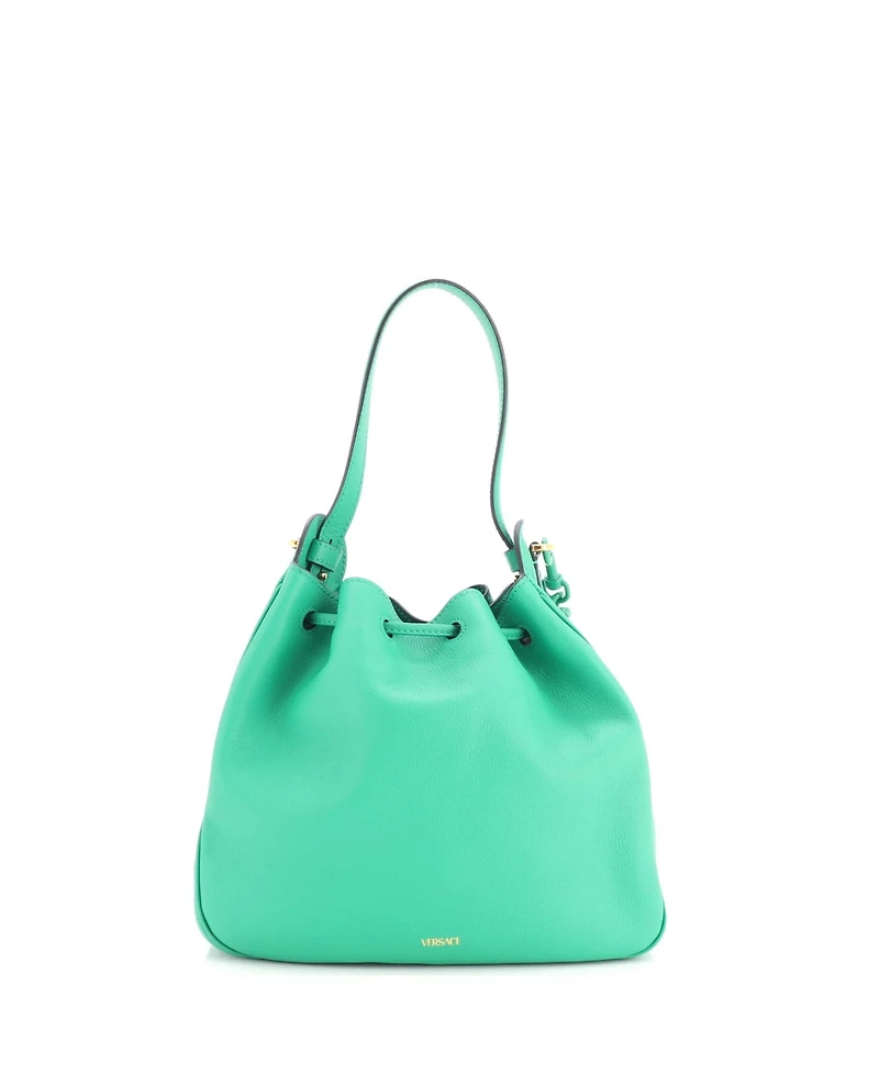 Pre-Owned Versace Large La Medusa Bucket Leather