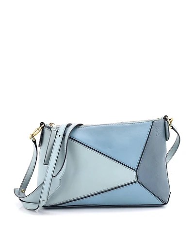 Pre-Owned Loewe Small Puzzle Pochette Bag Leather