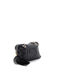 Pre-Owned Gucci Small Soho Chain Zip Shoulder Bag Leather