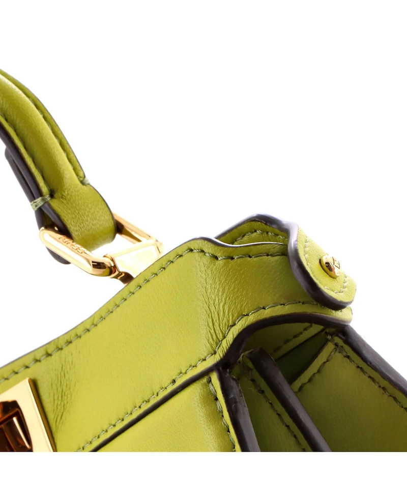 Pre-Owned Fendi Petite Peekaboo ISeeU Bag Leather