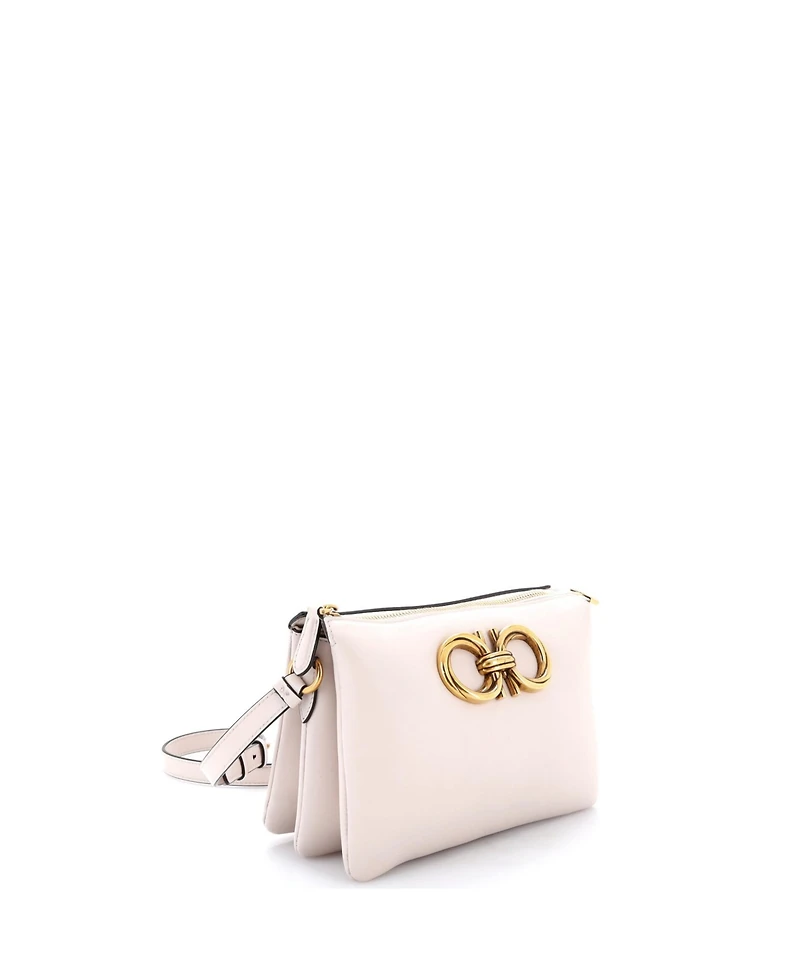 Pre-Owned Salvatore Ferragamo Mini Trapezio Zip Crossbody Leather