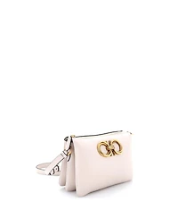 Pre-Owned Salvatore Ferragamo Mini Trapezio Zip Crossbody Leather