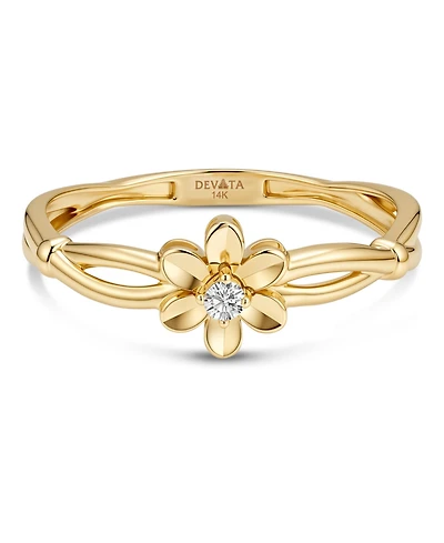 Devata Daisy Flower Ring 14K Gold