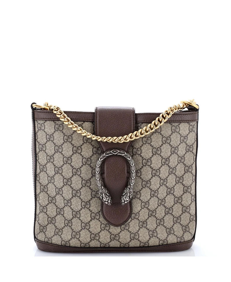 Pre-Owned Gucci Medium Dionysus Bucket Bag Gg Coated Canvas