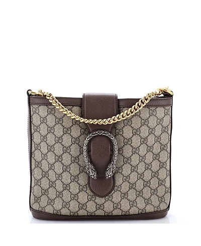 Pre-Owned Gucci Medium Dionysus Bucket Bag Gg Coated Canvas