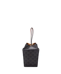 Pre-Owned Celine Strap Box Top Handle Bag Triomphe Coated Canvas