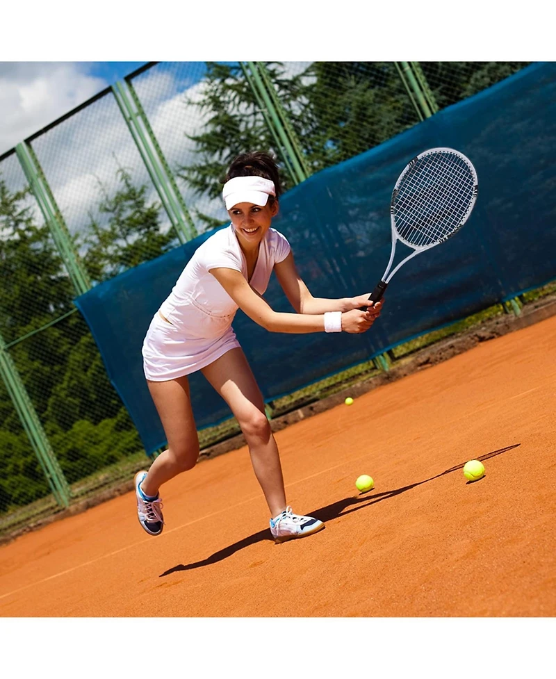 Aofar Tennis Rackets 2 Players Set With Cover Bag Grip Balls