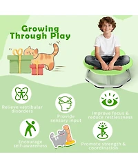 Hongge Kids Sensory Swivel Chair with Non-Slip Metal Base