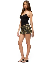 Edikted Women's Liorah Studded Camo Mini Skort