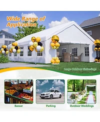 Asagikoiai Large Outdoor Party Tent, Heavy Duty Canopy Gazebo with 3 Storage Bags