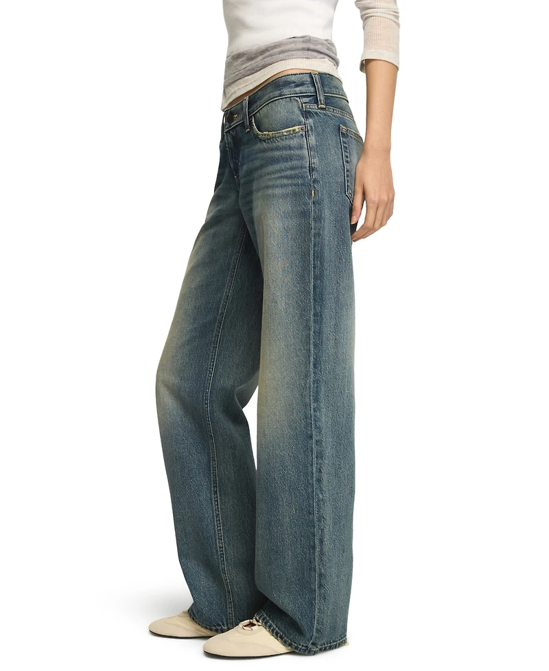 Lucky Brand Women's Ultra Low-Rise Baggy Jeans