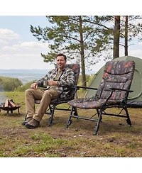 Hongge Oversized Folding Fishing Chair with 9-Level Backrest