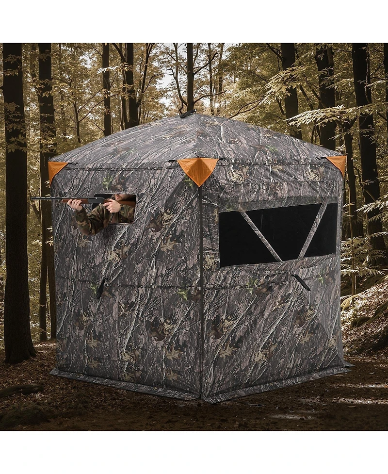 Portable 6 to 7 Person Camouflage Ground Hunting Blind Shelter