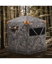 Portable 6 to 7 Person Camouflage Ground Hunting Blind Shelter