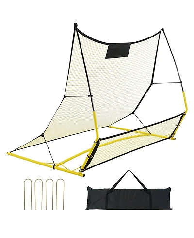 Hongge Portable 2-in-1 Soccer Rebounder Net with Carrying Bag