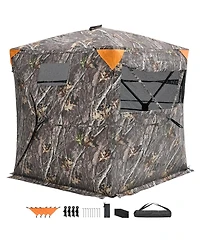Hongge 270 Degree See Through Ground Hunting Blind for 2 to 3 People