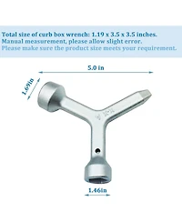 Xdovet Utility meter cabinet key triangular wrench
