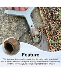 Xdovet Water Meter Box Key A Tool for Valves Gas Systems and Fire Hydrants