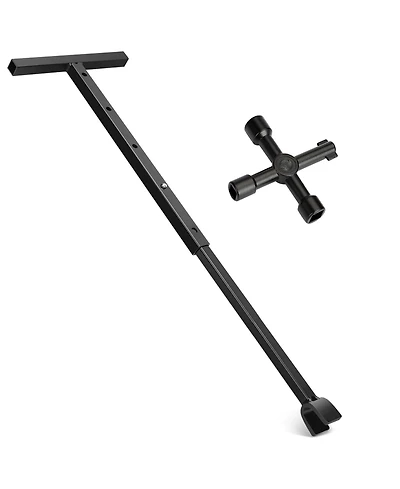 Xdovet Water Meter Key Shut Off Tool T-handle 4-way Cross