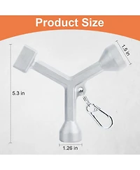Xdovet Meter Curb Box Key Wrench Pentagon Nut Valve Tool
