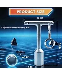 Xdovet Penta Wrench Extension Curb Box T-handle Transformer Key