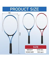 Aofar 4 Pack Tennis Rackets 21 Inch Lightweight Beginner Set