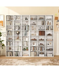 Sugift 70 Inch Tall 24 Cube Storage Organizer Bookshelf with Adjustable Shelves