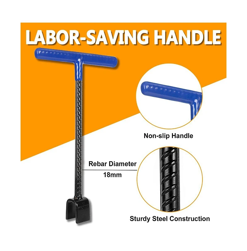 Xdovet Water Meter Key 4-Way Shut Off Wrench T-Handle Valve Tool
