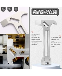 Xdovet 4-in-1 Gas Water Shut Off Wrench Emergency Tool