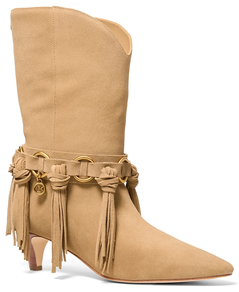 Michael Kors Women's Daniela Fringe Slip-On Boots