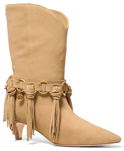 Michael Kors Women's Daniela Fringe Slip-On Boots